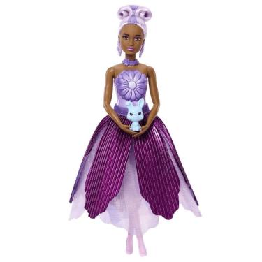 Imagem de Barbie Petal Pop Barbie com Vestido Roxo - Mattel