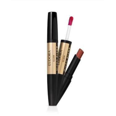 Imagem de Batom Duo Glam Micro Plump Eudora