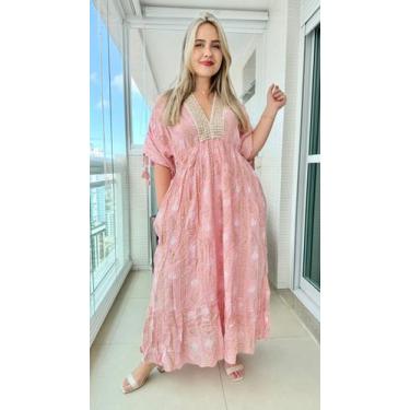 Imagem de Vestido Longo Indiano Premium Luxo Boho Chic c/ Forro-cod.165 - Aleci 