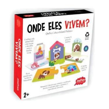 Imagem de Jogo Brinquedo Infantil Educativo Zastras Onde Eles Vivem