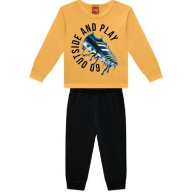 Imagem de Conjunto Kyly moletom flanelado infantil inverno 1 ao 8 TAMANHO:4COR:A
