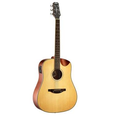Imagem de Violao Folk Venice Half Cutway Natural VFVC - Malibu