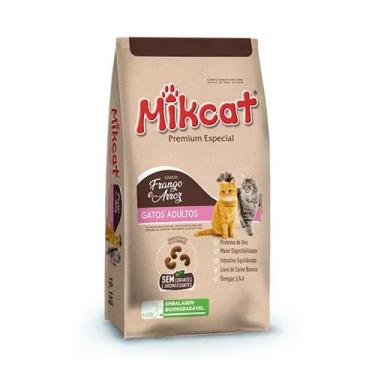 Imagem de Ração Gato Mikcat Frango e Arroz  Premium Especial 10,100