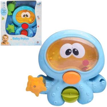 Imagem de Brinquedo para Banho do Bebe Baby Polvo com Ventosas - Polibrinq