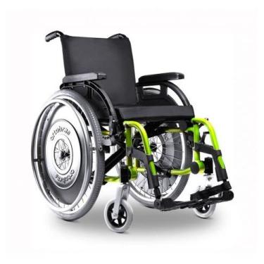 Imagem de Cadeira de Rodas Dobrável K3 Alumínio Pés Removíveis Ortobras, 42cm, V