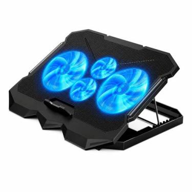Imagem de Suporte Gamer para Notebook com 4 Coolers LED Base Refrigerada Silenci