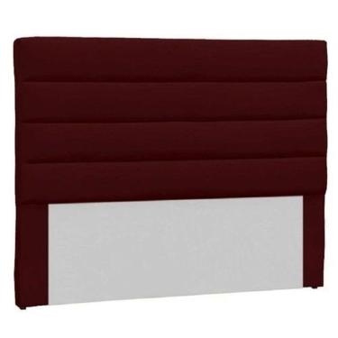 Imagem de Cabeceira Casal Estofada Berlim Bordô -m&f Decor