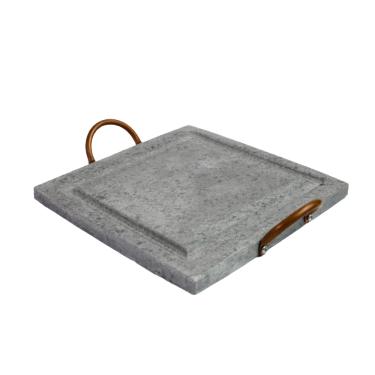 Imagem de Grelha Para Carnes Servir Porção em Pedra Sabão G 25x25cm
