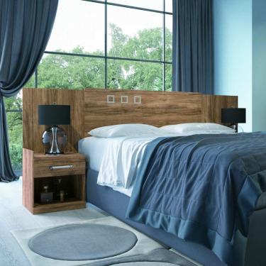 Imagem de Cabeceira Casal Extensível com 2 Mesa de Cabeceira Havana Plus