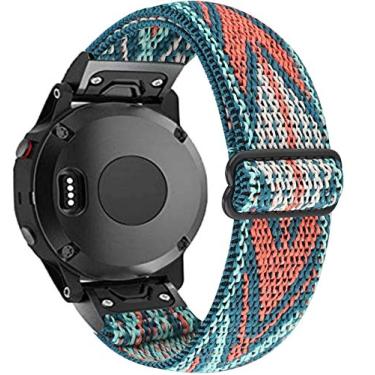 Imagem de Olytop Pulseiras de relógio Fenix 7/Fenix 6/Fenix 5/epix 2, pulseira elástica de substituição de nylon de 22 mm de ajuste rápido e fácil para Garmin Instinct, Fenix 6 Pro/Sapphire, Fenix 5 Plus Smartwatch, Green Arrow