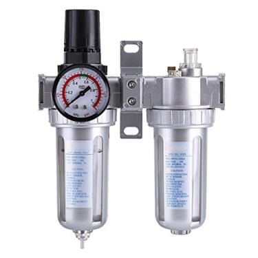 Imagem de Regulador de filtro de compressor de ar de 3/8" separador de óleo de água medidor 3 em 1 compressor regulador de filtro de ar comprimido de pressão