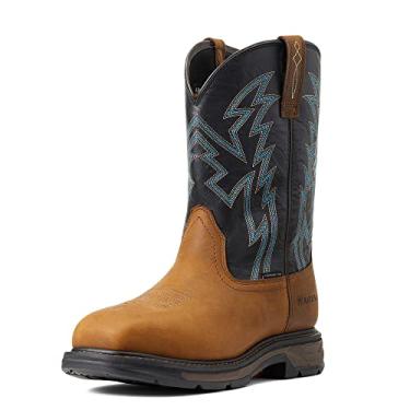 Imagem de Ariat Bota masculina WorkHog XT BOA bico de carbono trabalho, Terra-escuro/preto, 8.5 Big Kid