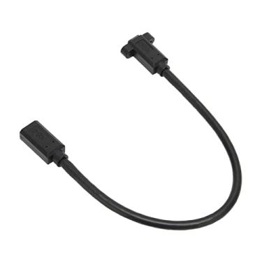 Imagem de Adaptador mini dp para mini dp, tela portátil pequena durável adaptador displayport de projeção cabo de extensão com orifício de parafuso de montagem para computador pc