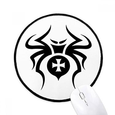 Imagem de Mouse pad com ilustração de inseto preto e padrão de aranha para computador