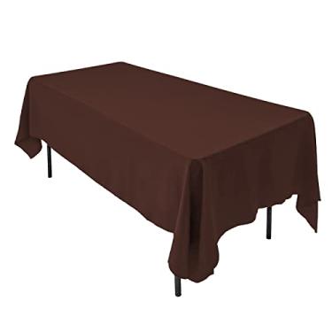 Imagem de AK-Trading Toalha de mesa retangular de poliéster 152 x 300 cm – Feita nos EUA – Chocolate