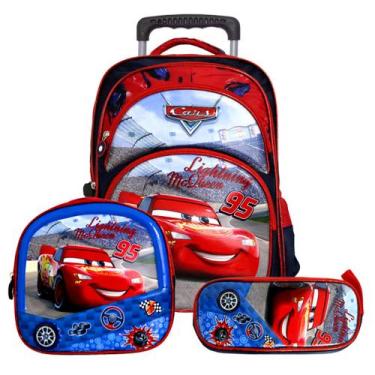 Mochila Infantil Viabags Com Rodinhas - Moto De Corrida