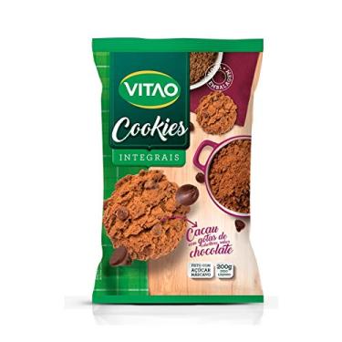 Imagem de Cookie Integral Cacau com Gotas display com 8 un. de 200g - Vitao 89