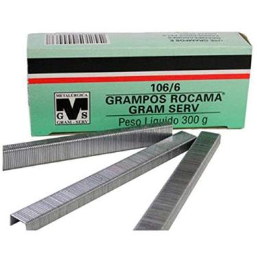 Imagem de Grampo 6 mm polido para grampeador manual - 106-6 - Rocama