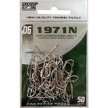 Imagem de Anzol Marine Sports 1971N N°06, Pacote com 50