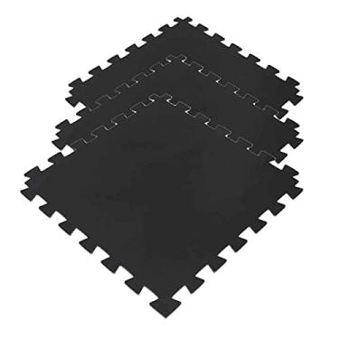 Imagem de Tatame EVA 4 Placas 50x50cm Esp 10mm Preto - 1x1 mt montado