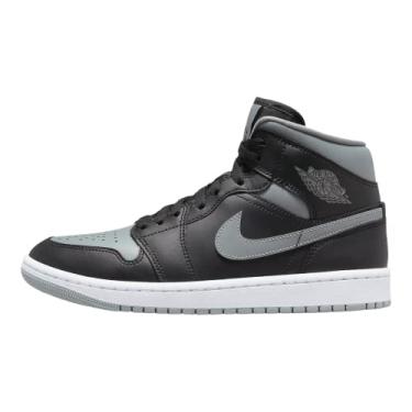 Imagem de Nike Tênis feminino Air Jordan 1 Mid, Preto/cinza/branco., 36