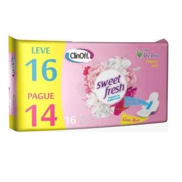 Imagem de Clin Off Absorvente Com Abas Leve 16 Pague 14 Sweet Fresh