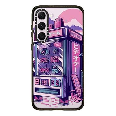 Imagem de CASETiFY Capa Impact Galaxy S23+ [4X testada contra quedas de grau militar/proteção contra quedas de 2,5 metros] - Máquina de venda automática retrô - Preto transparente