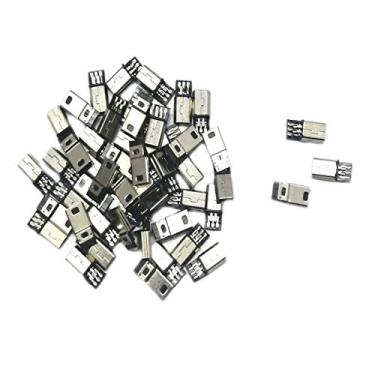 Imagem de 30 peças mini USB 5 pinos tipo B conector macho PCB montagem soquete solda conector macho