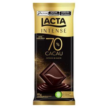 Imagem de Chocolate 70% Cacau Lacta Intense Pacote 85G