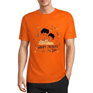 Imagem de CHAIKEN&CAPONE Pacote de camisetas econômicas masculinas, dia dos pais, masculinas, gola drapeada, manga curta, algodão, Estilo laranja médio, 4G
