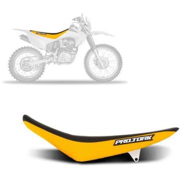 Imagem de Banco Para Moto Pro Tork Crf 230, AMARELO - PRETO, CRF 230