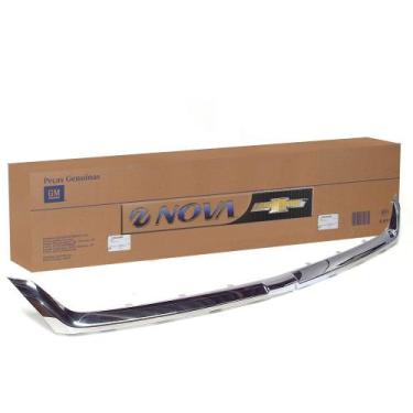 Imagem de Moldura Superior Cromada Da Grade Radiador Pecas Genuinas Gm Chevrolet