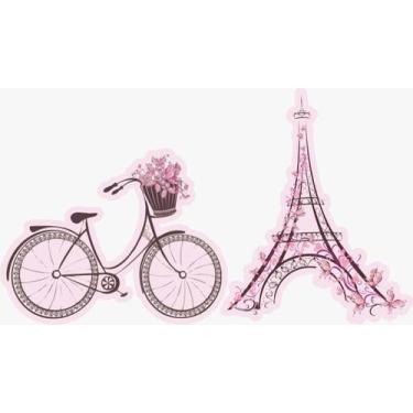 Imagem de Kit Display de Mesa 6 Peças Para Festa Paris MDF - Juju Brasil