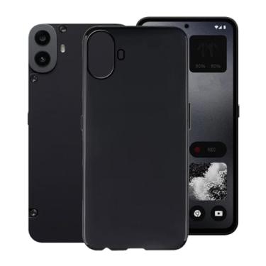 Imagem de KJYFOANI Capa preta para Nothing CMF Phone 1 (6,67 polegadas), ultra fina macia silicone TPU case, anti-riscos capa para Nothing CMF Phone 1 - minimalista