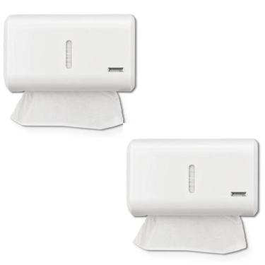 Imagem de Kit 2 Unidades Dispenser Toalheiro Premisse Urban Compacto Branco