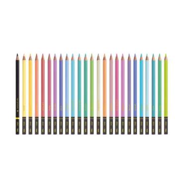 Imagem de Lápis de Cor 24 Cores Pastel Vibes - TRIS