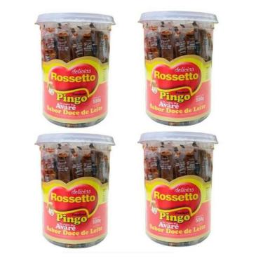 Imagem de Kit 4 Potes Doce Pingo De Leite Rosseto c/50un Festa Junina - Rossetto
