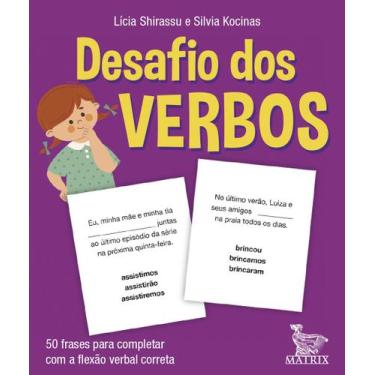 Imagem de Livro - Desafio dos verbos