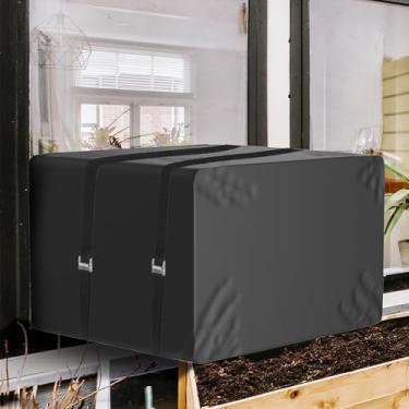 Imagem de UCandy Capa De Ar Condicionado De Janela De Inverno À Prova D'Água Para Unidade De Ca Externa, Capa De Proteção Contra Congelamento Para Capas De Isolamento De Ca De Janela Com 3 Camadas, Capa De Un