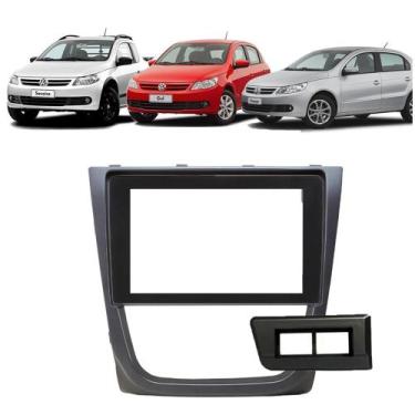 Imagem de Moldura painel gol g5 08/12 7 e 9 polegadas  - Ecarframe, Grafite