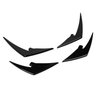 Imagem de 4pcs PARA Pára -choques DE Pára -choques Dianteiro ABS ABS CANARCOS DE BORDO DE CORPO DO BODADO FRONTAL PESO FRONTO GRIM PARA M3 M4 G80 G81 G82 G83 Spoiler DE Canard DE Pára