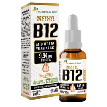 Imagem de Vitamina b12 sublingual sabor uva 9,94ug por gota 20ml flora nativa - 
