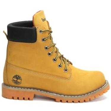 Imagem de Bota de caminhar Trylha impermeável masculino, inch 7 nodelo clássico, Waterproof (Amarelo, BR, Adulto, Numérico, 37)
