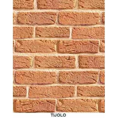 Imagem de Papel Adesivo Contact Tijolo Lavável 45cm X 10 Metros - Plastcover