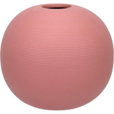 Imagem de VASO DECORATIVO ENFEITE CASA APARADOR HOME&CO CERÂMICA 15x18x18cm MARR