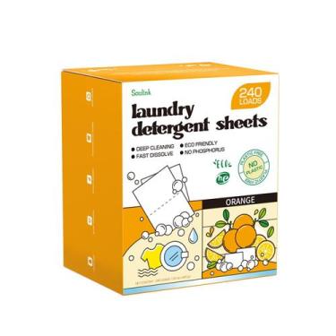 Imagem de Lençóis de detergente para roupa Soulink 240 Loads ecologicamente corr