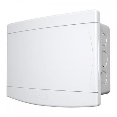 Imagem de Centrinho Tigre Pvc Embutir Para 8 Disjuntores Din Sem Barramento Bran