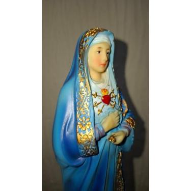 Imagem de Nsra das dores religiosa de resina feito a mão 22cm - Zona Livre