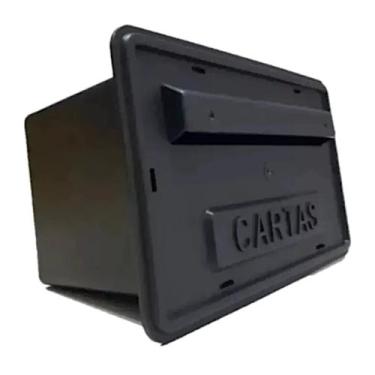 Imagem de Caixa De Correios Carta Correspondência Pvc Embutir e Sobrepor Duas Co
