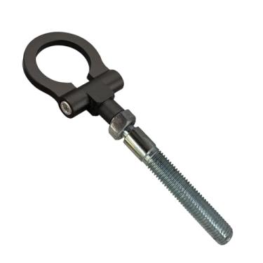 Imagem de XRMXF Gancho de reboque dobrável resistente, rosca reversa, compatível com Tesla Model 3 2017-2025, Tesla Model Y 2020-2025, substitui OEM 107757000D ferramenta de gancho de reboque de emergência